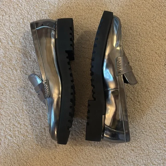 FRANCO SARTO‎ | Metallic Carmynn penny loafer, size 7.5W - EUC - Picture 3 of 4